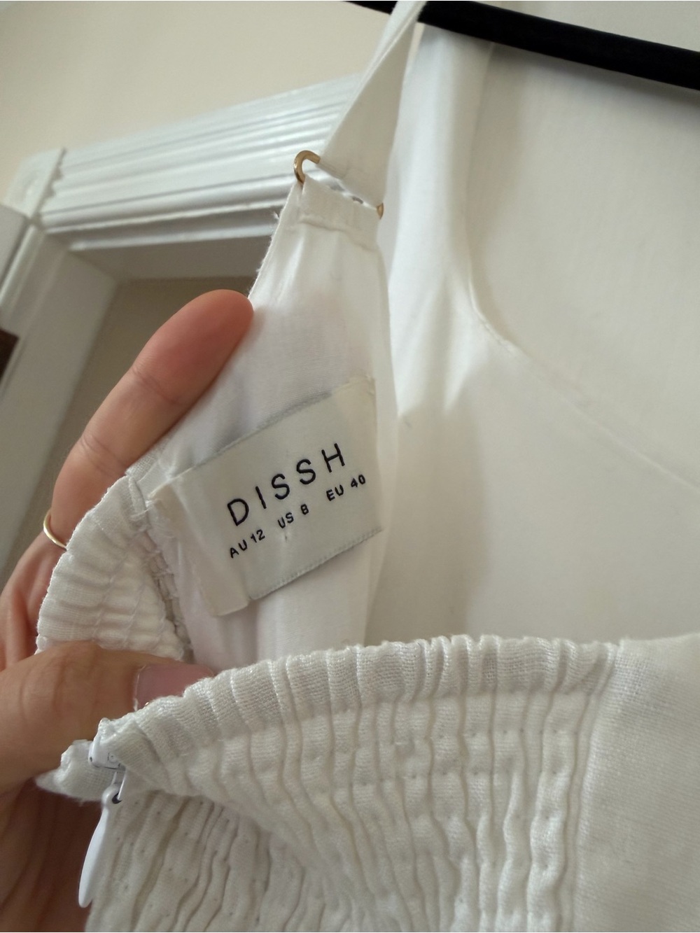 DISSH White Tiered Maxi Dress Drop Waist - Picture 4 of 4
